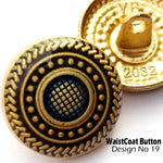 waistCoat Button ! Pack of 8pc ! Medium Size Button ! Premium Metal Quality