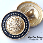 waistCoat Button ! Pack of 8pc ! Medium Size Button ! Premium Metal Quality