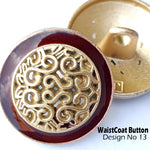 waistCoat Button ! Pack of 8pc ! Medium Size Button ! Premium Metal Quality