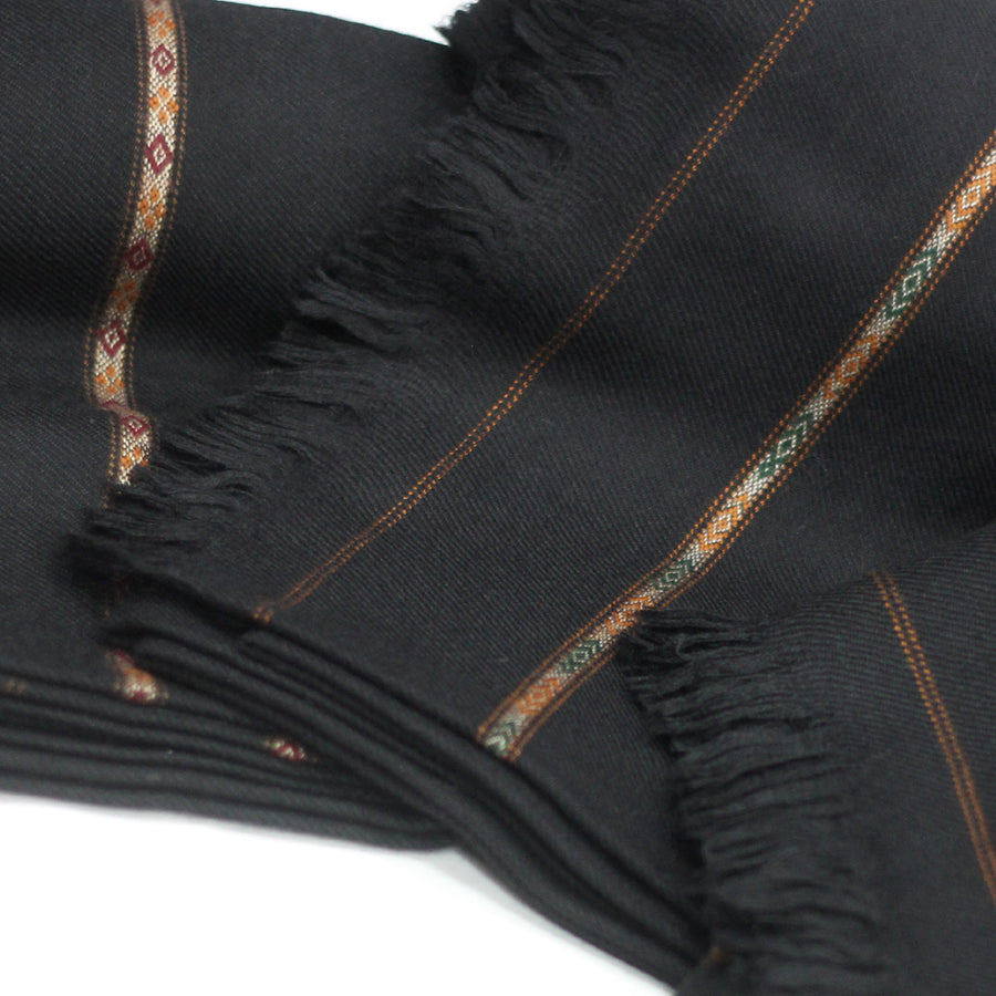 Black Wool Shawl